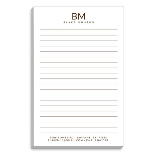Epic Initials Notepads